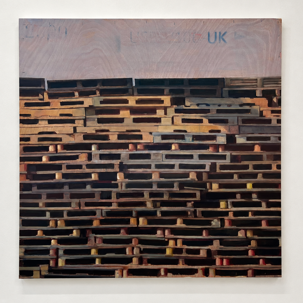 114x116cm, oil on wood, 2026